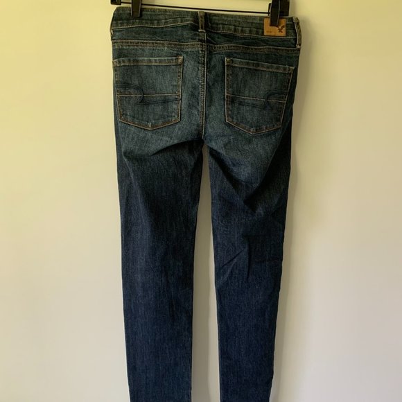 American Eagle Stretch Mid Rise Skinny Jeans - Picture 3 of 4